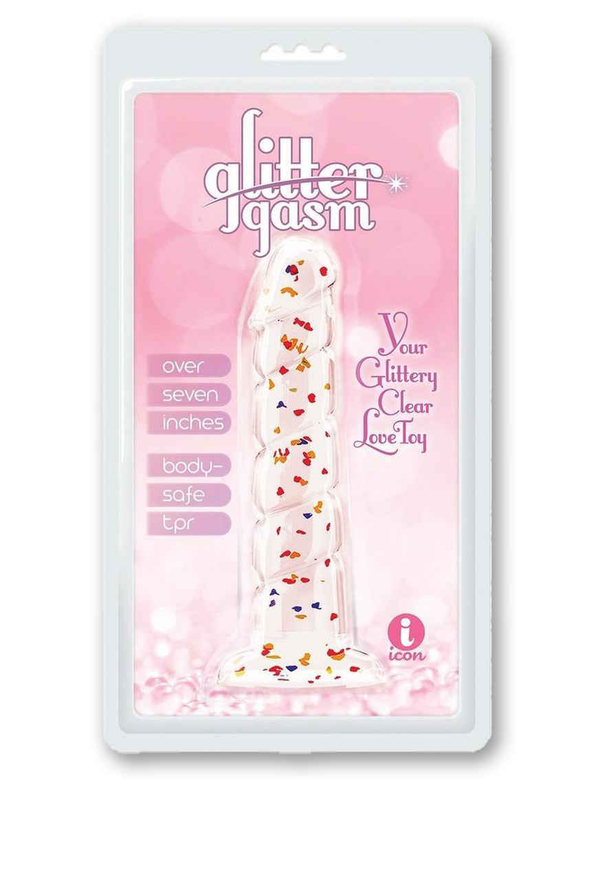 sparkly sex toy 💘 Pink Glitter Fantasy Dildo 💘 main image 0