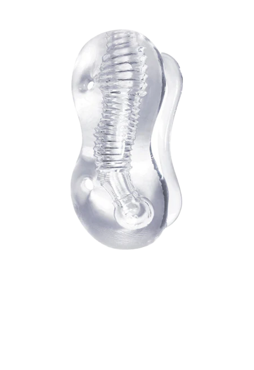 Icon Brands - The 9's - Clear Stroke Twister Male Masturbator Clear