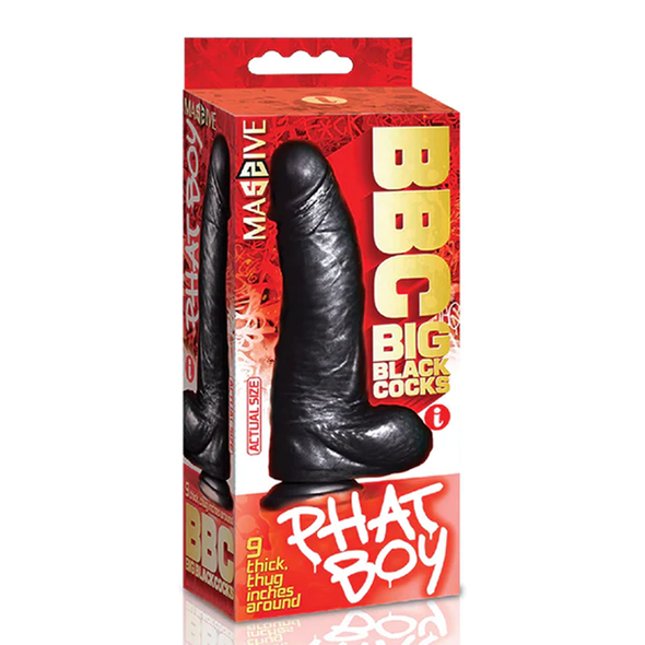Icon Brands - BBCs Big Black Cocks "Phat Boy," 9 Inch