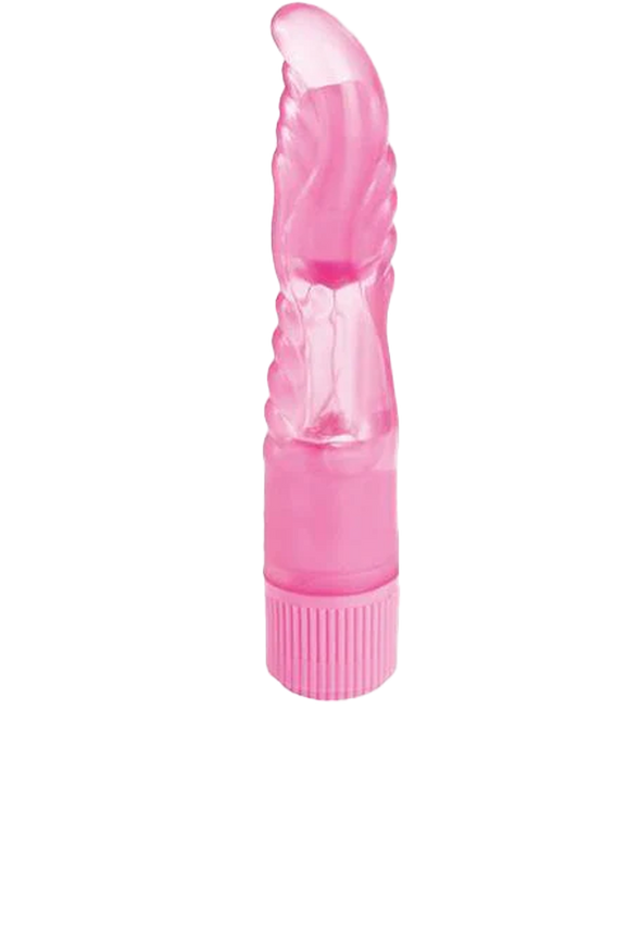 Icon Brands - The 9's - Ribbed Bubble Fun Gummy Vibrator Pink