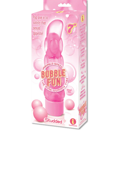 Icon Brands - The 9's - Studded Bubble Fun Gummy Vibe Pink