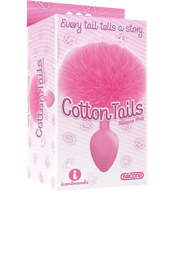 Icon Brands - The 9's - "Cottontails" Silicone Bunny Tail Butt Plugs