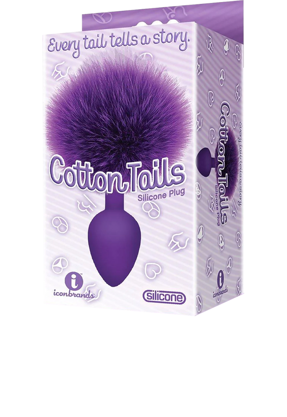 Icon Brands - The 9's - "Cottontails" Silicone Bunny Tail Butt Plugs