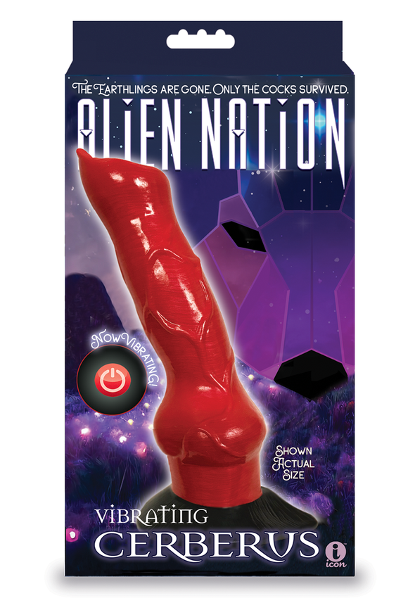 Alien Nation Cerberus Silicone Creature Dildo - Red