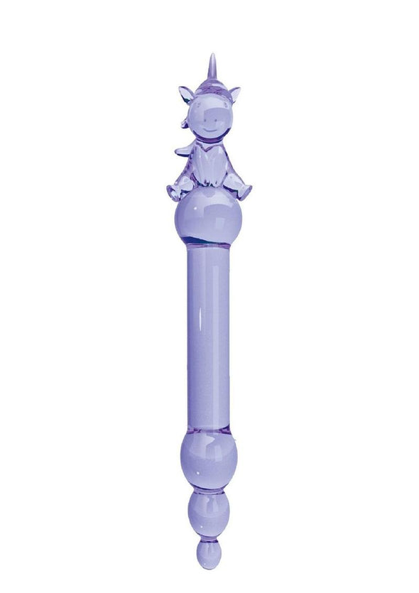Glass Menagerie Unicorn Dildo - Purple