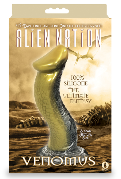 AlienNation Venomus Silicone Creature Dildo - Gold