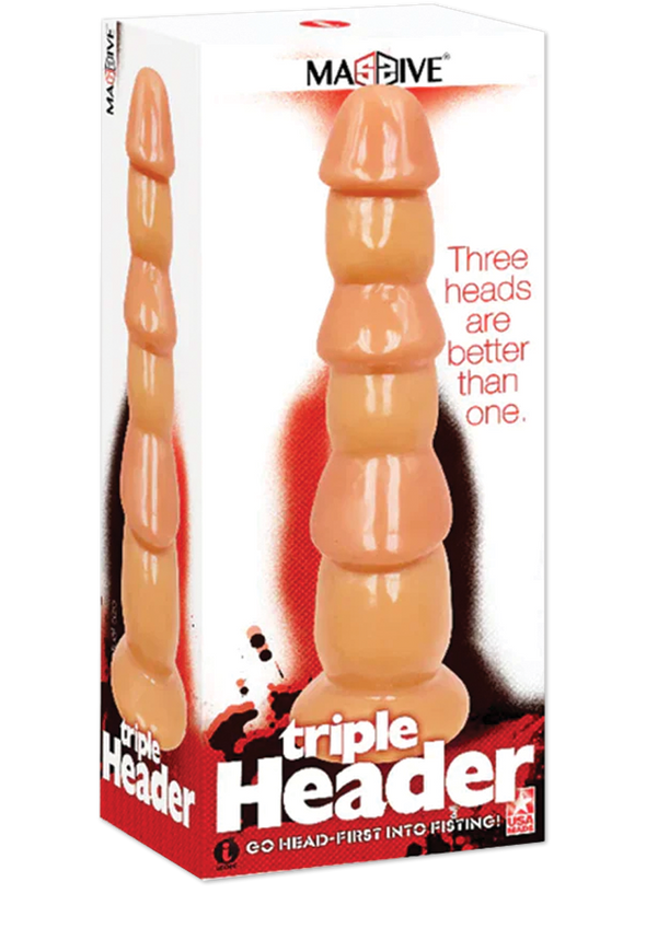 Icon Brands - Massive Triple Header - 3 Head Dildo 12 Inch