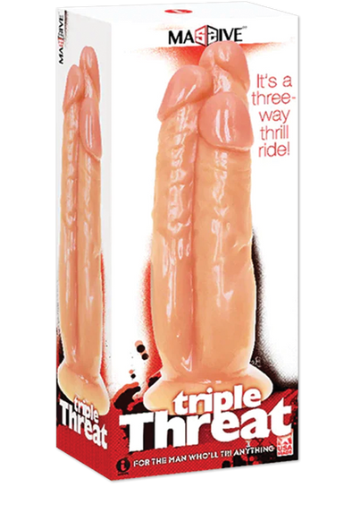 Icon Brands - Massive Triple Threat - 3 Cock Dildo 11.2 Inch