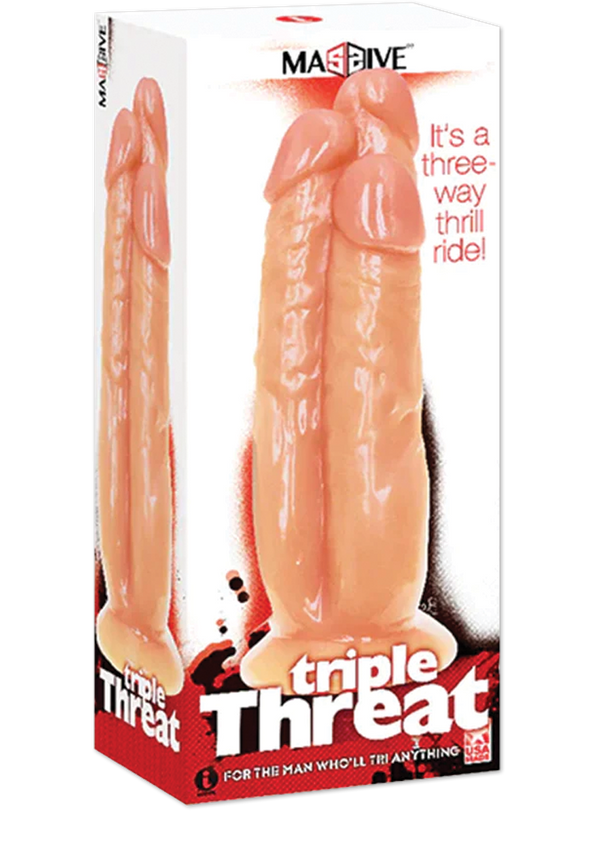 Icon Brands - Massive Triple Threat - 3 Cock Dildo 11.2 Inch