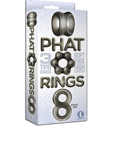 Icon Brands - Phat Rings Clear Gray