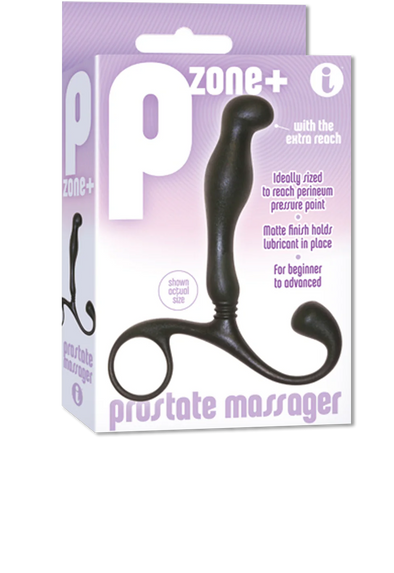 Icon Brands - The 9's - P-Zone Plus Prostate Massager, Black