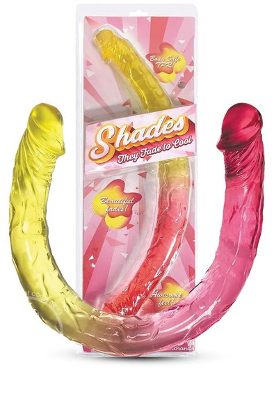 Shades Gradient Jelly Double Dong - Pink/Yellow