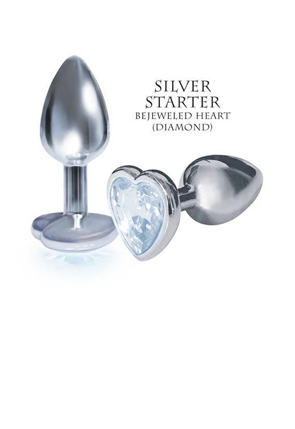 Silver Starter; Pink Heart Jewel