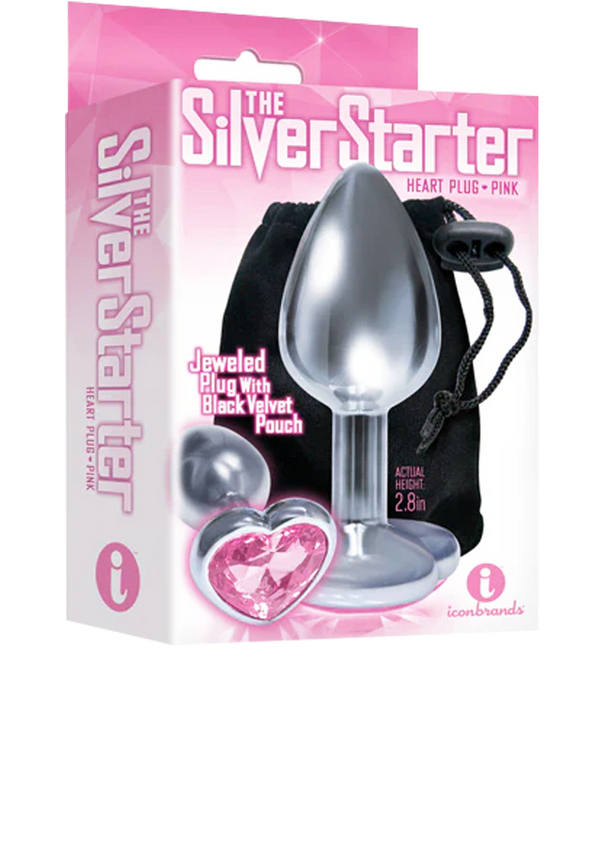 Silver Starter; Pink Heart Jewel