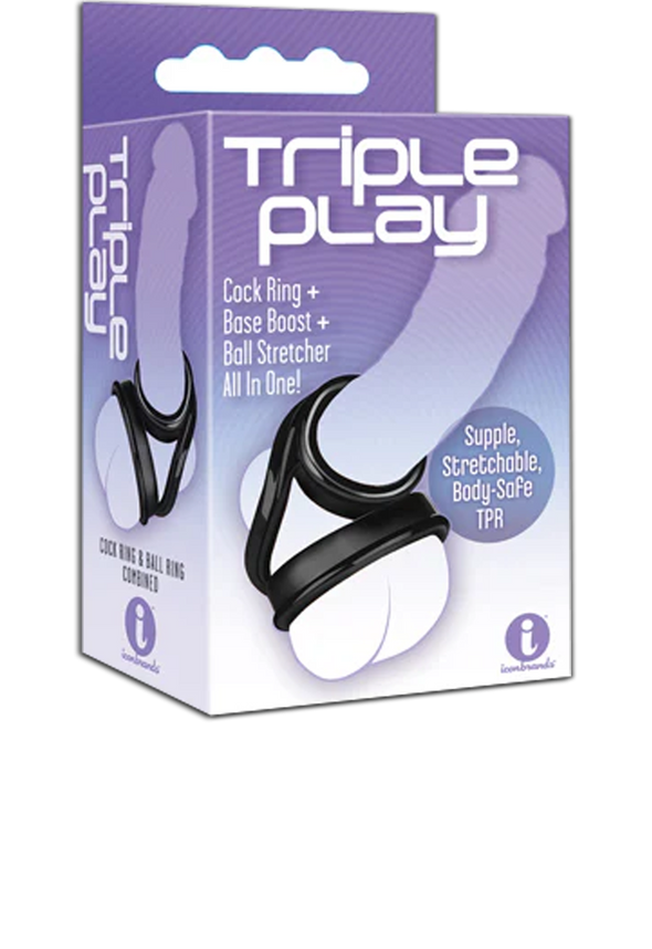 Icon Brands - Triple Play TPR Cock Ring