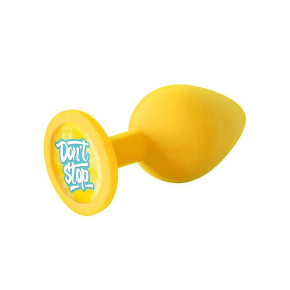 Icon Brands - The 9's, Booty Calls, Silicone Butt Plug, Yellow, Don't Stop