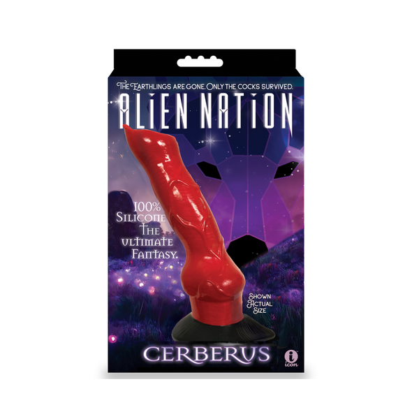 Alien Nation Cerberus Silicone Creature Dildo - Red