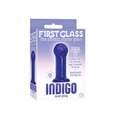 Icon Brands - The 9's - First Glass Indigo Anal Starter Probe Blue - Icon Brands