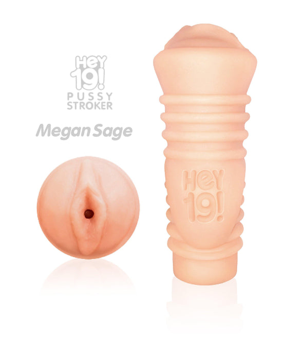 Icon Brands - Hey 19! - Megan Sage Vibrating Teen Pussy Stroker Male Masturbator - Icon Brands
