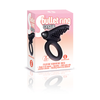 Icon Brands - The 9's - Silicone Bullet Tongue Cock Ring Ring Black - Icon Brands