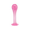 Icon Brands -  The 9's - First Glass Droplet 4.75 Inch Anal and Pussy Stimulator Pink - Icon Brands