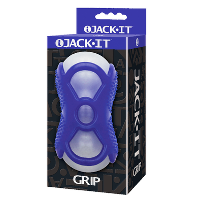 Icon Brands - Jack-It - Grip Frosted Clear Male Masturbator - Icon Brands