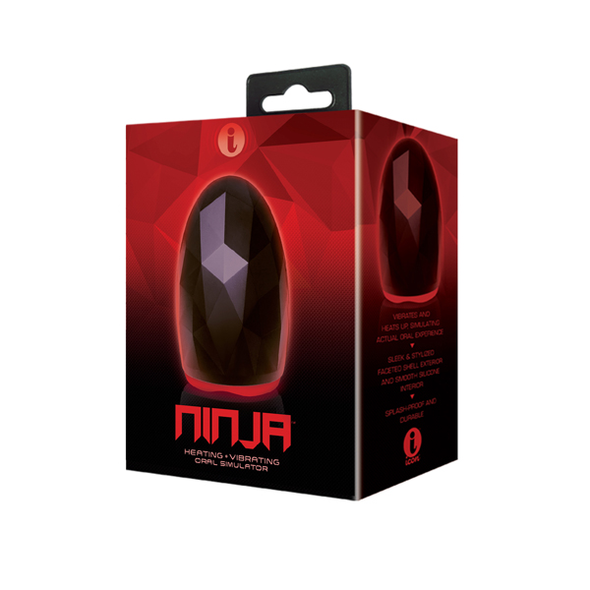 Icon Brands - The Ninja - Rechargeable Six Speed Heated Silicone Male Masturbator - Icon Brands