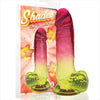 Icon Brands - Shades - Large 8 Inch Jelly TPR Gradient Dildo Pink and Yellow - Icon Brands